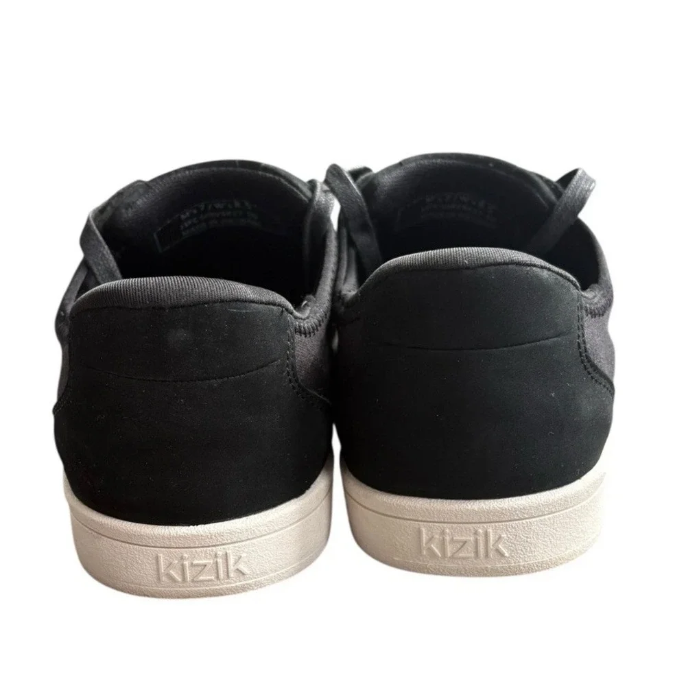 Kizik Irvine Women's Canvas/Leather Sneakers Black Size 8.5 Hands Free Lace Up - Picture 5 of 8